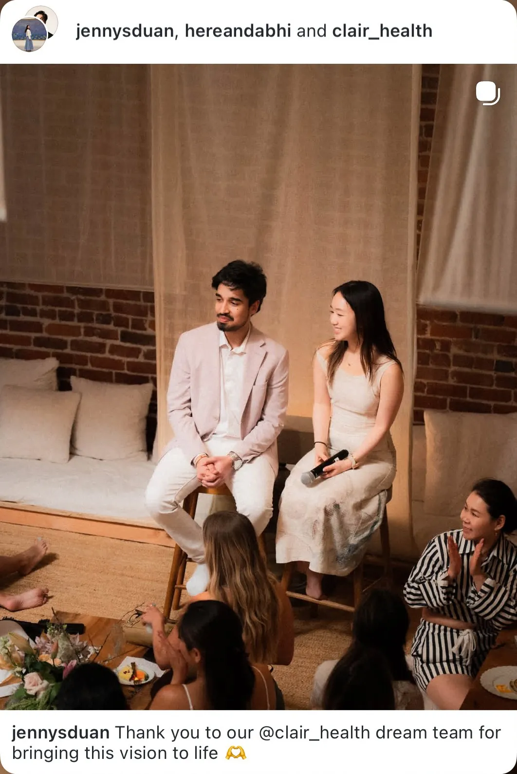 Clair founders Jenny and Abhinav in conversation